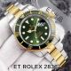 Copy Swiss Rolex GMT- Master II 2-Tone Green Dial Watch(2)_th.jpg